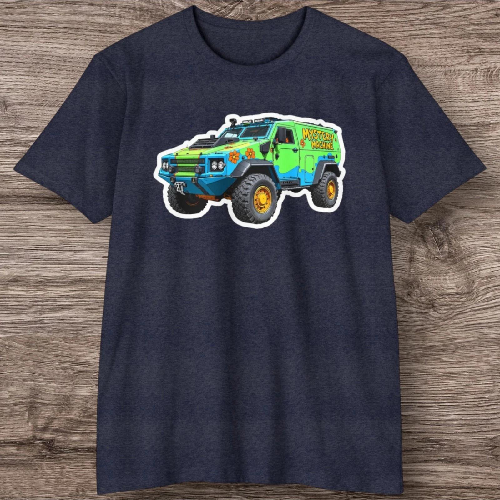 Mystery Machine Armored Carrier T-Shirt, Sooby Doo Themed Military SWAT Veteran 4XL
