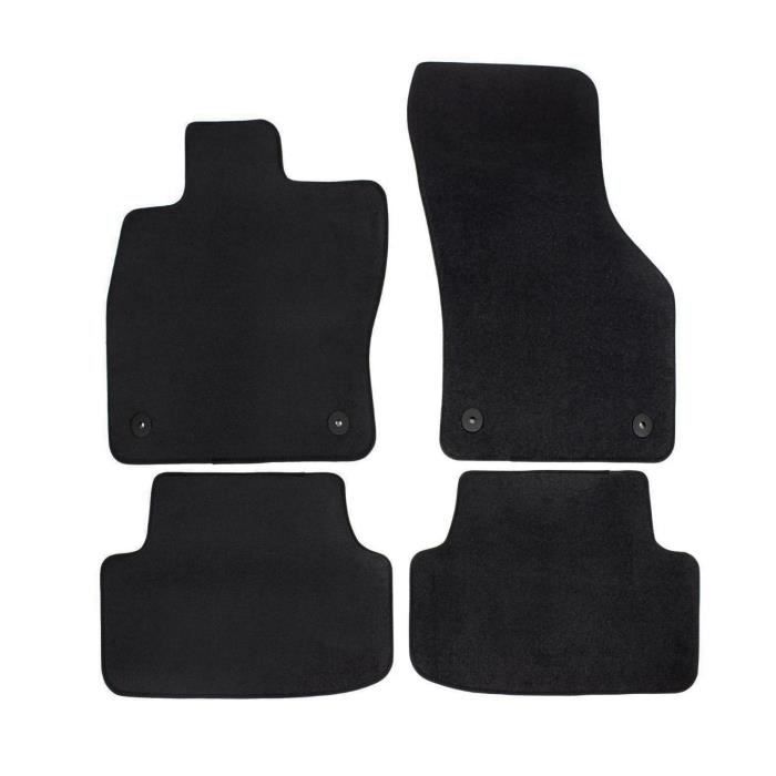 Tapis de sol - VW - Golf 7 - 4 pièces - Velours imperméable - Antidérapant