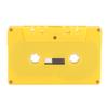 Blank Cassette Tape 45 Minute Premium Sound Empty Cassette Tape with Clear Case for Sound Music Recording Yellow