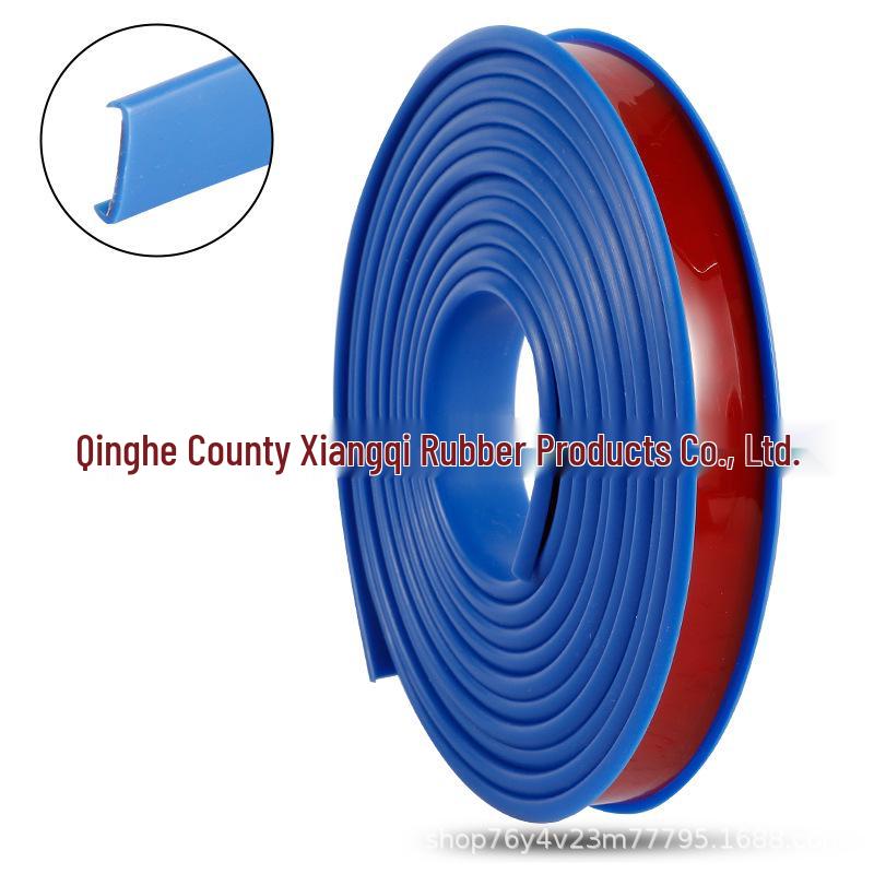 U-Shaped TPE Wood Cabinet Edge Banding Strip - Self-Adhesive Soft Seal for Furniture