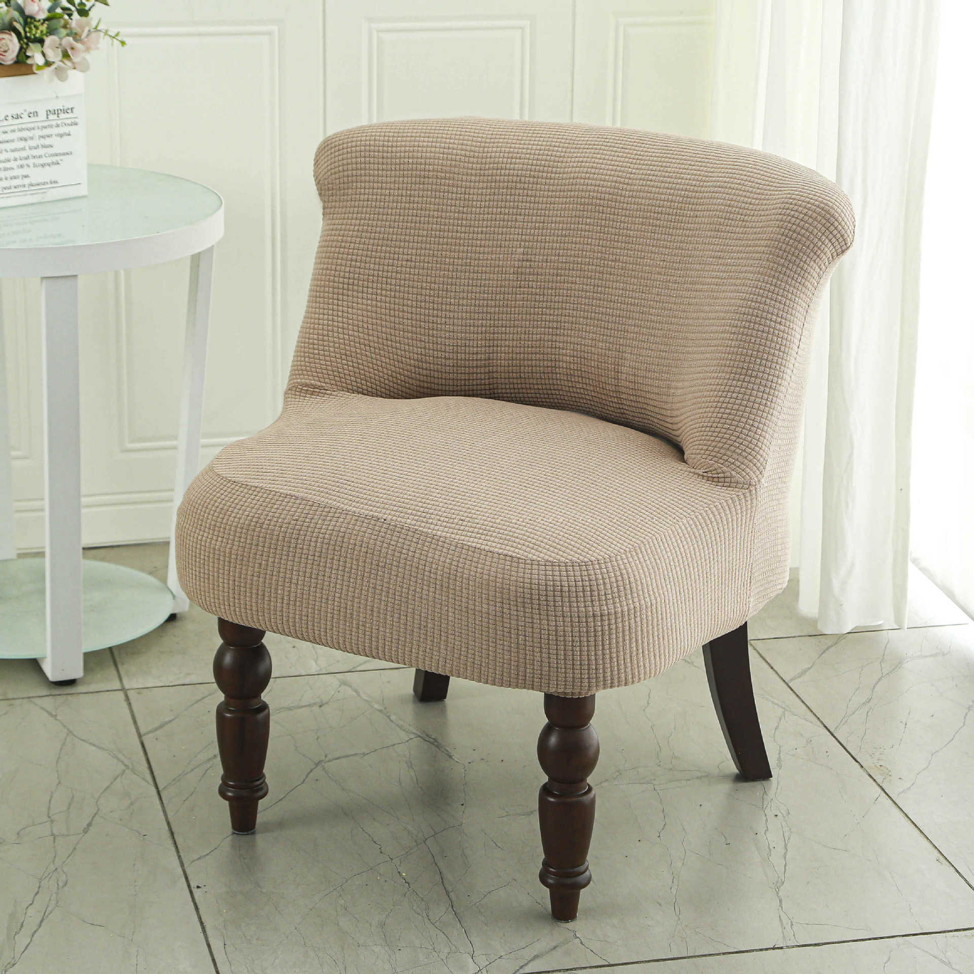 Latest Universal Dining Chair Cover Protector Stool Cover Chair Cover Cover Backrest Seat Set Dining Table Seat Protector Home Use Chair Cover 40cm