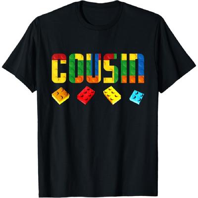 Cousin Master Builder Building Blocks Birthday Family Kids T-Shirt