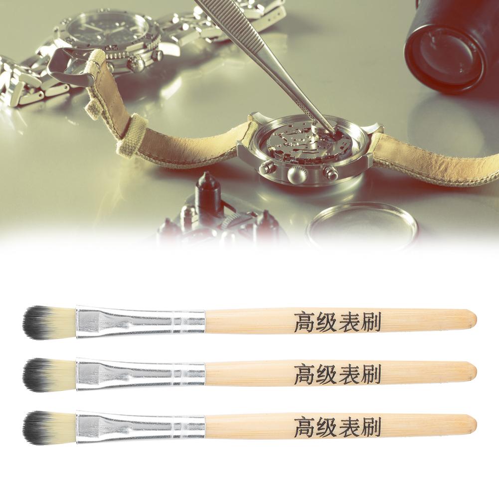 3pcs Watch Small Parts Watch Movement Cleaning Brush Watch Part Repair Tool