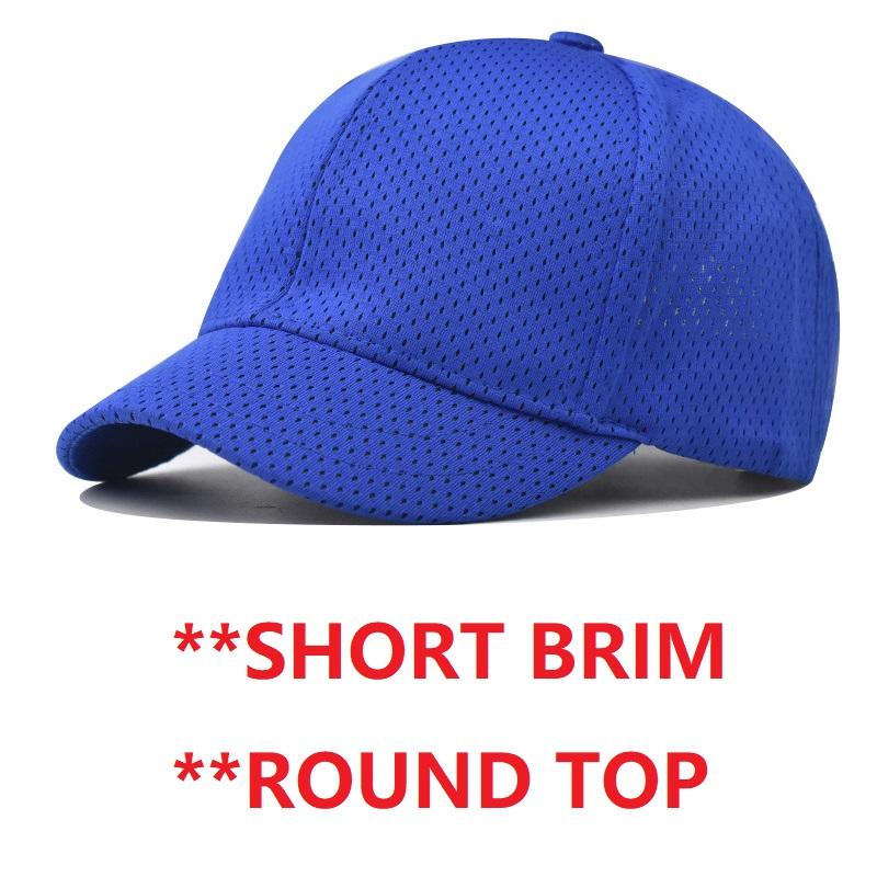 Casquette de Baseball en Maille d'Été à Grande Tête à Séchage Rapide pour Hommes Femmes Chapeau Trucker en Maille Casquettes de Baseball pour Sports d'Extérieur Course à Pied (as the picture,L 56-61cm) blue