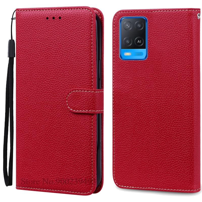 Pro pouzdro OPPO A54 A54 5G Peněženka Kožené výklopné pouzdro Pro pouzdro OPPO A54 5G CPH2239 CPH2195 OPPOA54 A 54 Nárazuvzdorné pouzdro na telefon Fundas