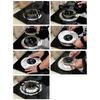 Cover Square 10Pcs Round Gas Cooker Burners Stove Bib Aluminum Foil Anti-oil Mat