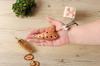 TNG Mini Ocarina [NecklaceBrown12-Hole] Premium Necklace, Single Soprano Ocarina in C Key, for Brass Instruments, Purple Sand