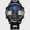 DUANTAI Military Watch: Dual Movement, Dual Display, Luminous, Multi-Function, Waterproof Sports Watch.