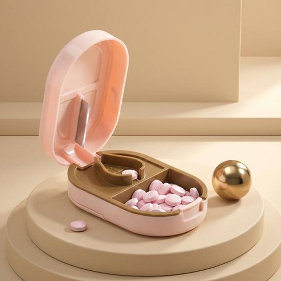 Pill Case Compact Size Storage Box Food Grade PP 1 Pc
