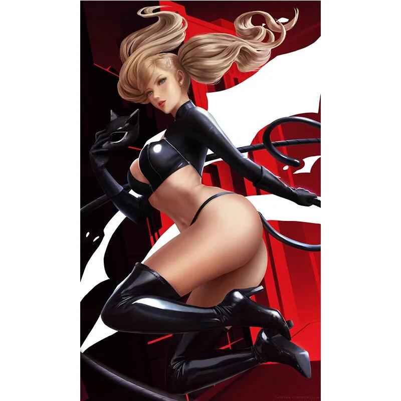 Print Canvas Game Purple KDA Akali Nude Sexy Girl Art Living Room Bedroom Hanging Picture