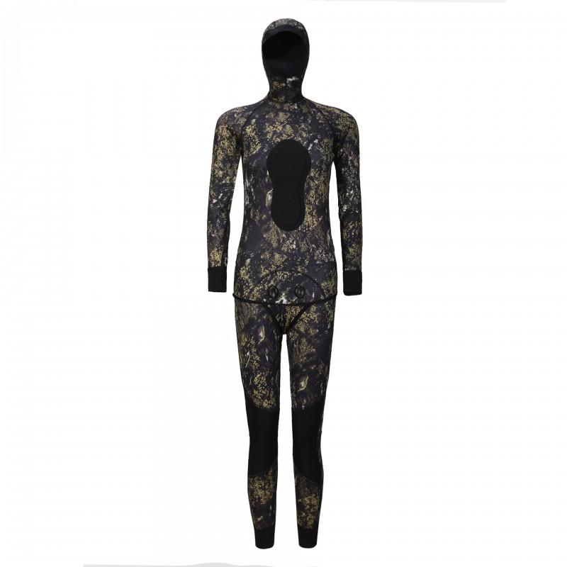 Camouflage Neoprene Wetsuit Diving Snorkeling Freediving Spearfishing Warmth Protection 1.5mm 5mm Men Adult