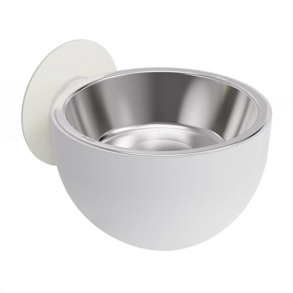 Stainless Steel Wall Mounted Dog Bowl Adjustable Height Pet Food Container  Cat