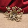 Handicraft Gift Microcarving Home Decoration Bronze Crafts Tea Pet Bronze Ware Octopus Statue