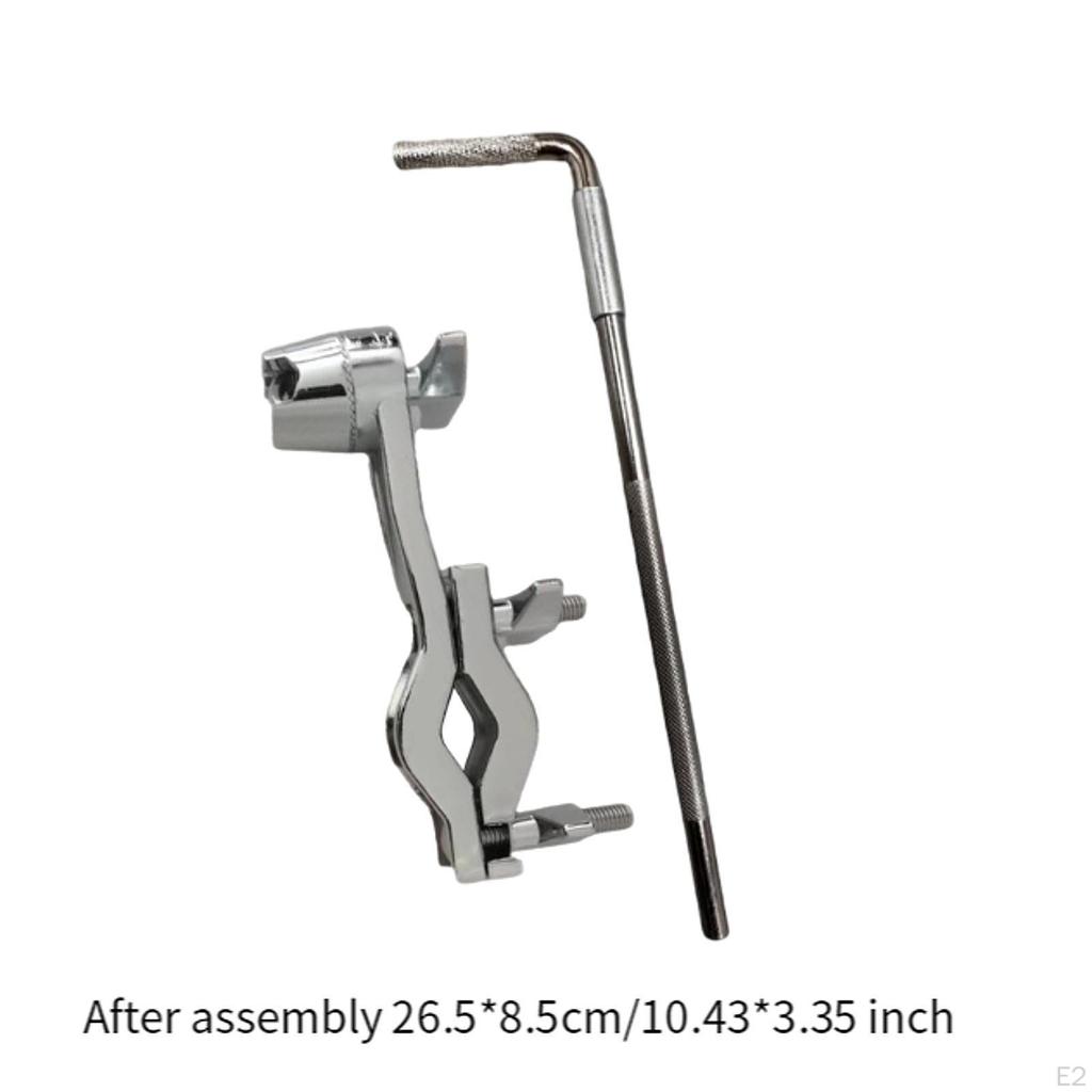 Cowbell Drum Set Montageklemme mit L-Stange Einfach zu installierender Halterung