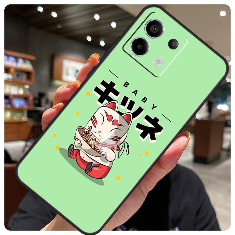 Eating Ramen Noodle Lovers Case For Xiaomi Redmi Note 12 9 10 11 13 14 15 Pro Plus Cover For Redmi 13C 12C 10C 14C 15 C
