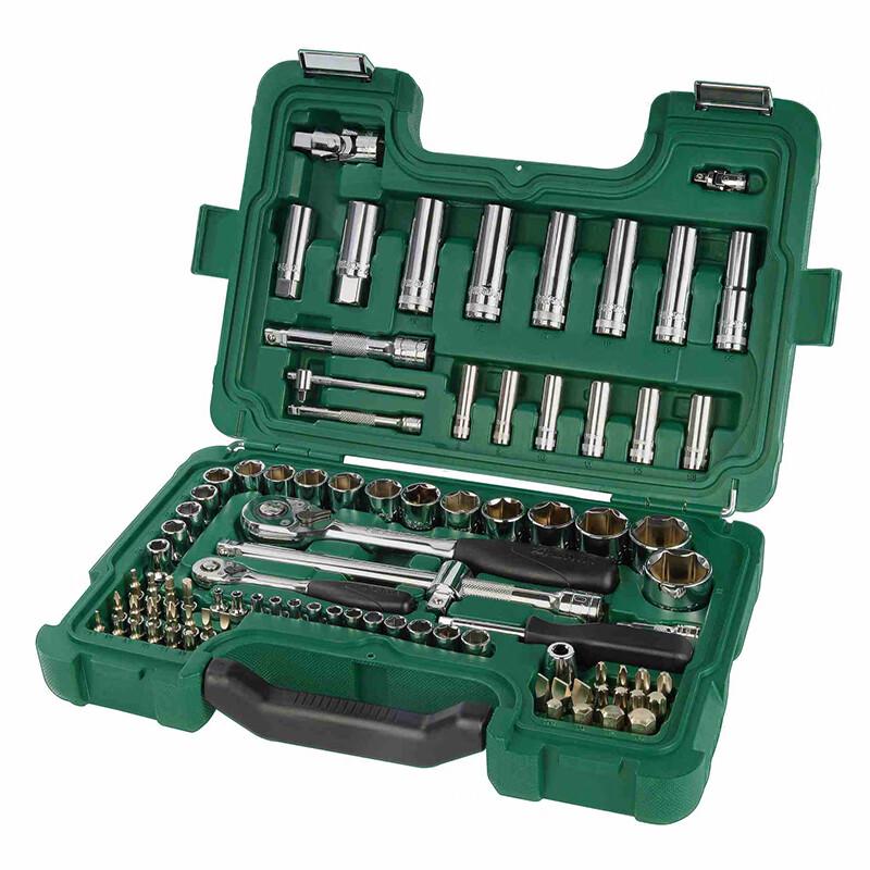 SATA 09013 88-Piece Socket Wrench Set 88-piece, 1/4 & 1/2 Drive