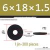 Thickened Black Flat Washer: Enhanced Round Metal Spacer for Home Use