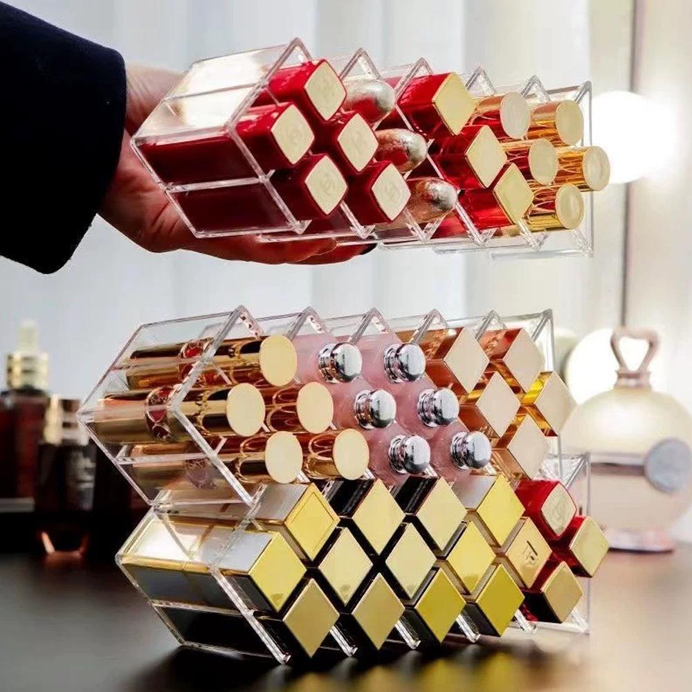 Affordable Lipstick Storage Rack - 12/16/28 Compartments Lipstick Holder for Storing Lip Gloss And Lipstick Makeup Organizer Box