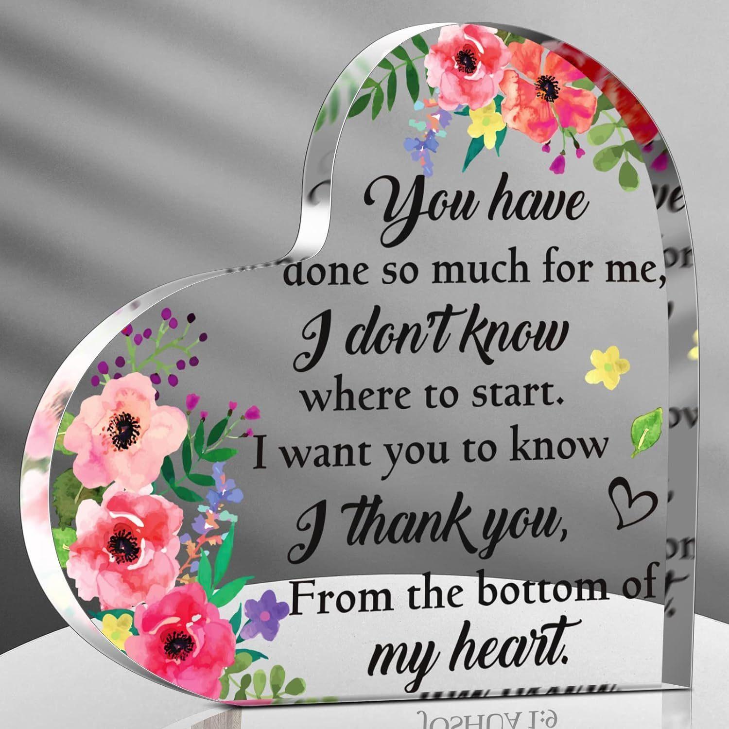 Thank You Plaque, Gifts for Women, Inspirational Gifts, Colleague Gifts, Office Gifts, for Colleagues, Resignation Gifts, Farewell Gifts, Thank Yo 10*10cm