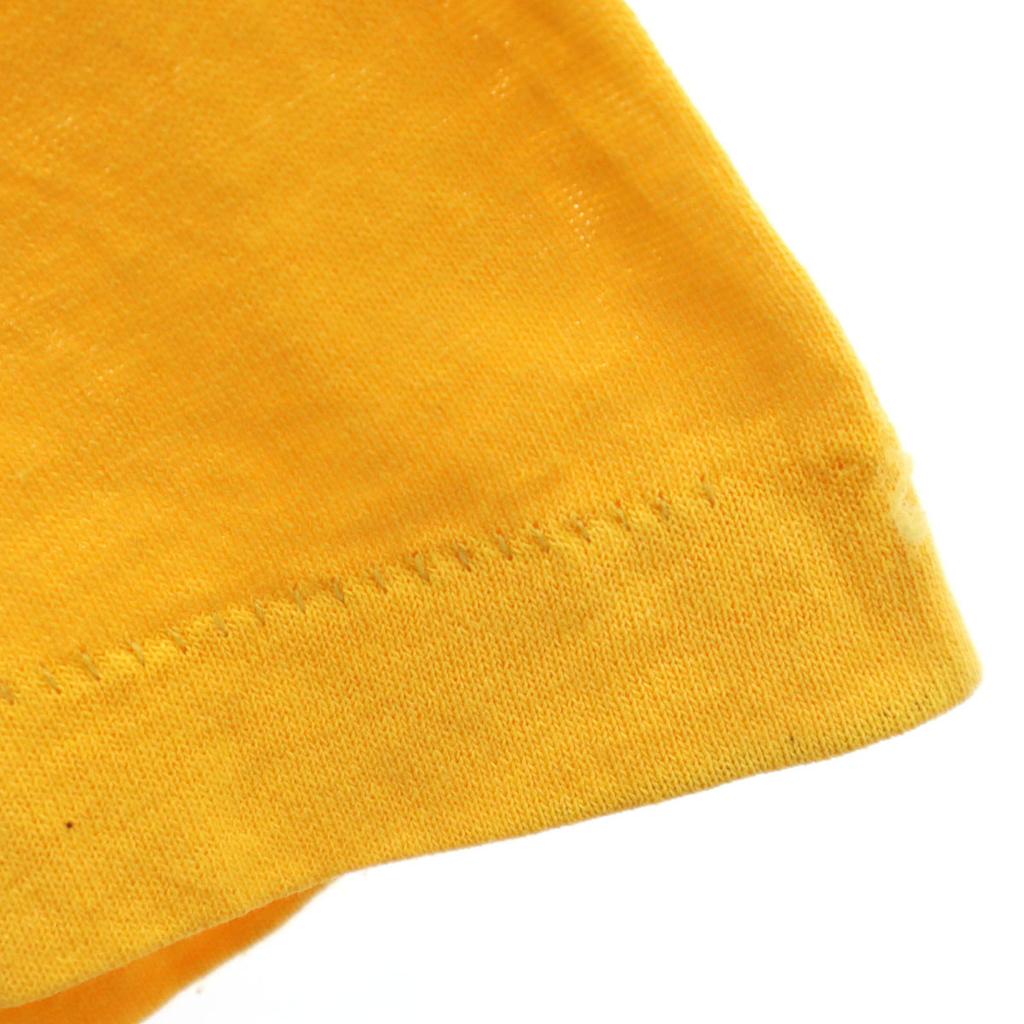 SOFFE 90s Made In USA Old Short Sleeve T-shirt XL Yellow Single Stitch Men's Used