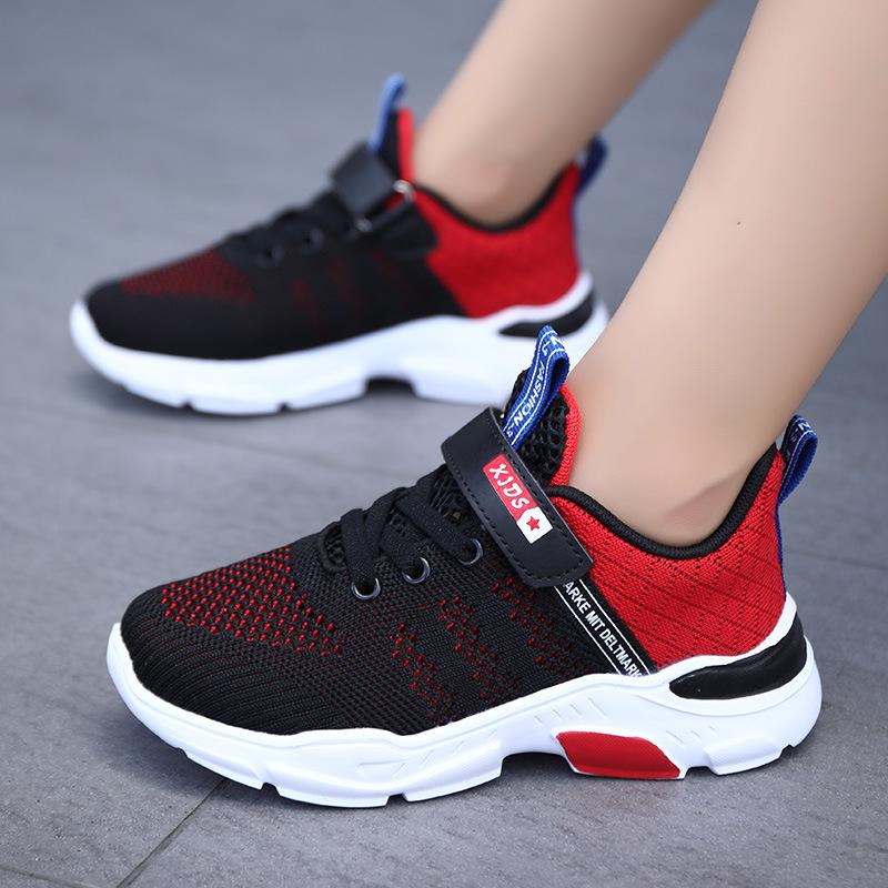 Middle and older children's mesh 2025 spring and summer new single net boys' running shoes children's casual sports shoes