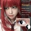 Eyeshare 1 Pair Red/Whie/Black Contact Lenses for Halloween Crazy Party Eye Makeup Lens Anime Role Playing Pupils