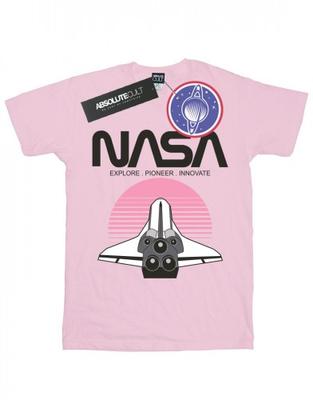 Womens/Ladies Space Shuttle Sunset Cotton Boyfriend T-Shirt