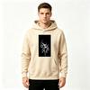 Men's Skeleton Lightning Print Long Sleeve Pullover Hoodie Casual Streetwear Hooded Sweatshirt