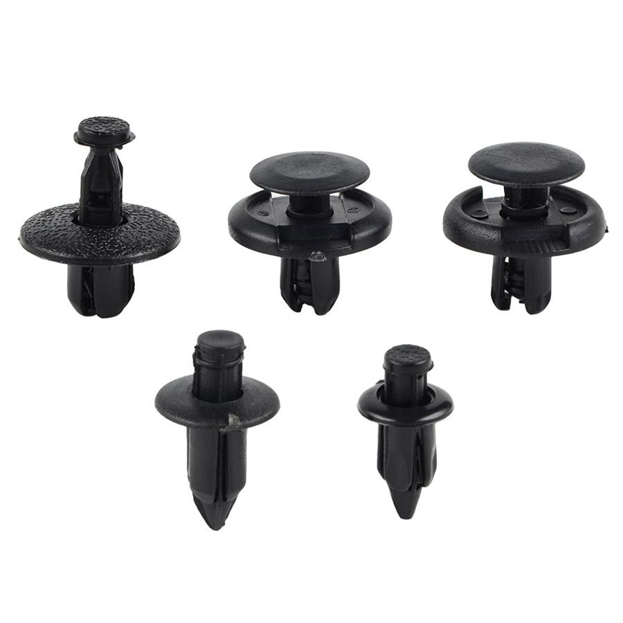 100Pcs Motorcycle ATV Fairing Bolt Bodywork Push Pry Rivets Pin Fastener Kit