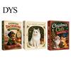 Katzenförmige Acryl-Baumschmuckstücke Weihnachten Dackel Adventskalender 24-Tage Countdown-Schmuckstück für Familienspaß Aktivität Dekoration Niedliche Katze/Dackel