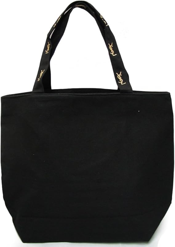 Yves Saint Laurent Black Tote Bag with Zipper [Parallel Import]