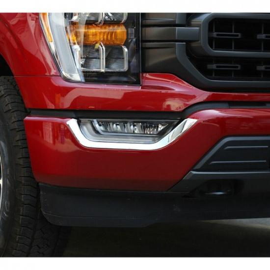 Chrome Front Fog Light Eyebrow Trim Strip For Ford F150 - Accessories