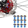 12er-Pack Schrauben-Fahrrad-Bremsscheibe, buntes Mountainbike