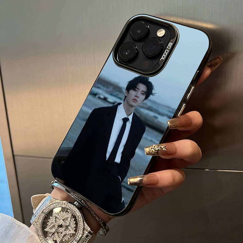 C- Chen Zheyuan-Actor Phone Case For iPhone 17,16,15,14,13,12,11 Plus Pro Max Colored Silver Phone Case