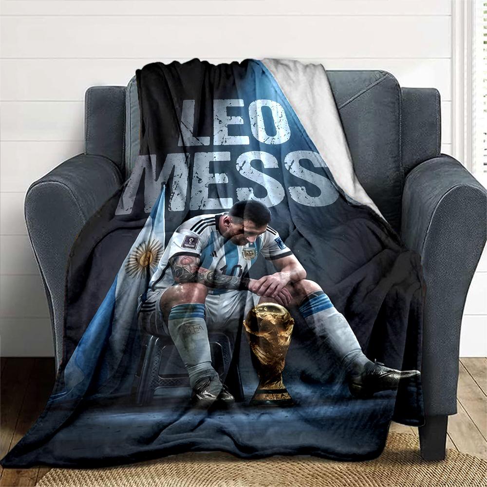 Messi's Legacy Soccer Blanket Soft Warm Cozy Perfect for Seaside Bed Bedding for All Occasions Stylish Decor
