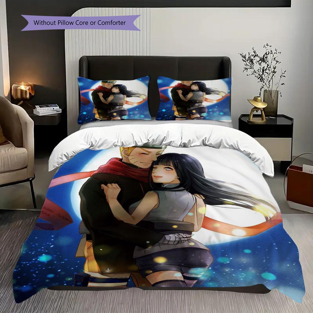 Naruto Set Anime Comforter Duvet Cover Sets Threepiece Set 1 Duvet Cover 2 Pillowcase Without Core Bedding Set Soft And Comfortable