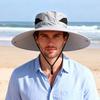 New outdoor face covering mountaineering hat men's fishing face covering large brim sun protection sun protection bucket hat