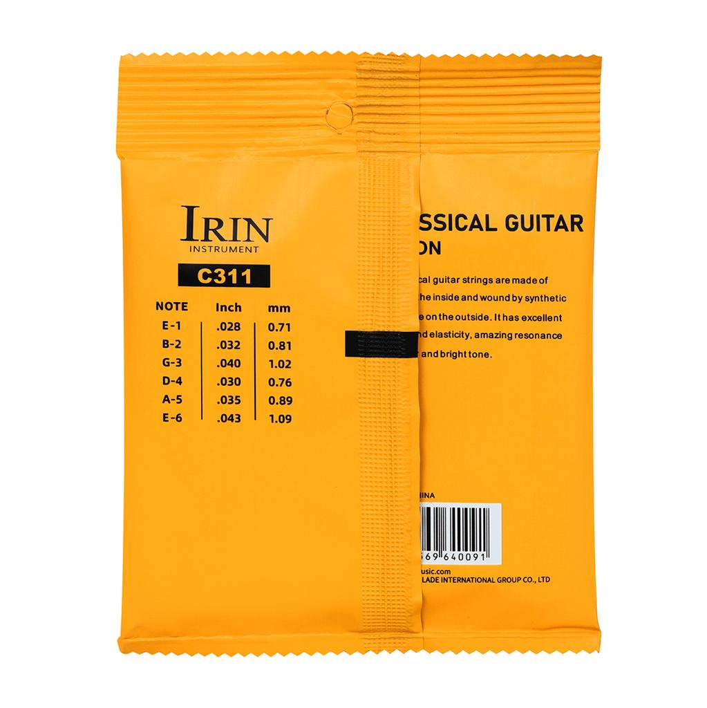 IRIN C311 Universal Classical Guitar Strings Nylon Core Silver Plated Copper Alloy Guitarra String Guitar Parts & Accessories