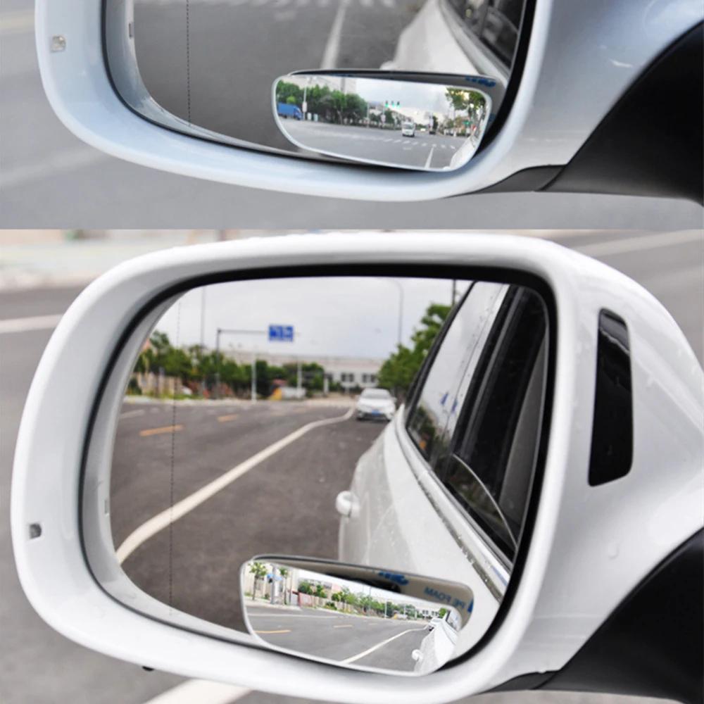 2 pezzi Specchietto retrovisore grandangolare per auto, trasparente, sottile, per angolo cieco, in vetro di retromarcia, convesso, per parcheggio, per SUV