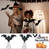 Bat Ornaments Halloween Party Supplies Halloween Bat Tree Toppers Easy Setup For Home Store Displays Decorations
