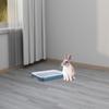 Rectangular Bunny Rabbit Litter Box Stable Small Animal Toilet Tray for Ferret Guinea Pig Chinchilla Indoor Outdoor