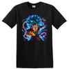 Goku Super Saiyan Blue Shenron Action T Shirt Anime Fighter Graphic Tee Gift