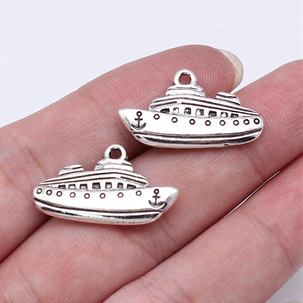 Charms Airplane Ship Pendants Minimalist Jewelry Components QC001