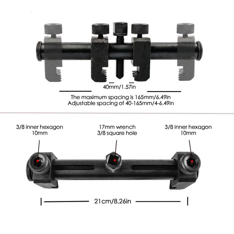 Narzędzie do zdejmowania koła pasowego silnika Przenośny ściągacz koła pasowego silnika ze stopu aluminium Narzędzie do zdejmowania koła pasowego wału korbowego z powłoką antypoślizgową
