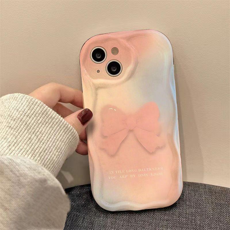 

Pink Bow Blurred iPhone Case for 11-15 Pro Max & XS/XR/X iPhone 11 Pro Max