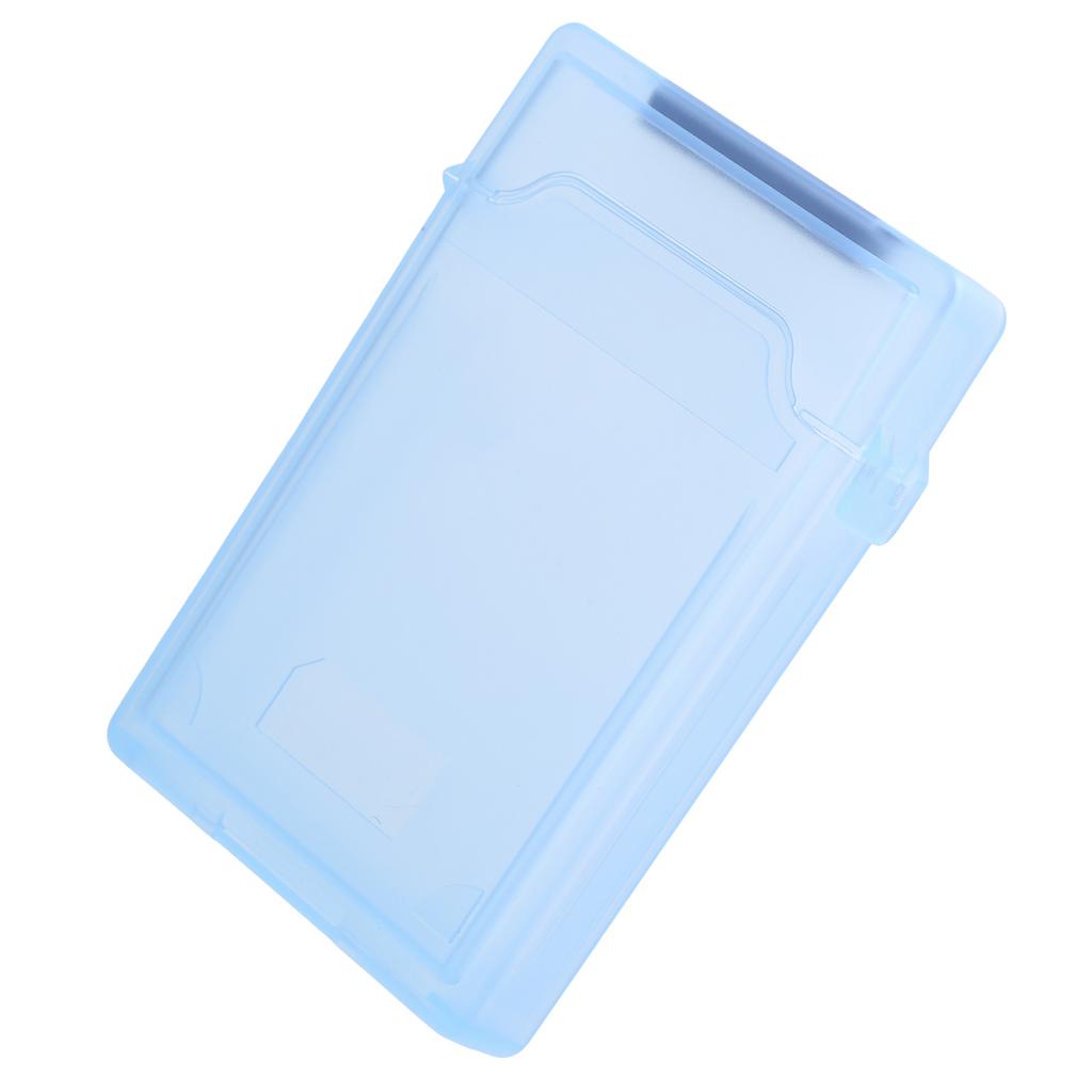 2.5in Hard Disk Storage Box ABS Material HDd SSD Dustproof and AntiStatic Protection Case(Blue ) (Not Inclube Hard Disk)