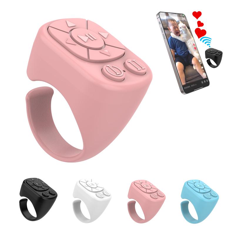 

Tiktok Scrolling Ring Tiktok Remote Control Is Suitable for Iphone, iPad Bluetooth Page Turning Ring Roller, Both Camera Shutter, Short Video and Mu чёрный