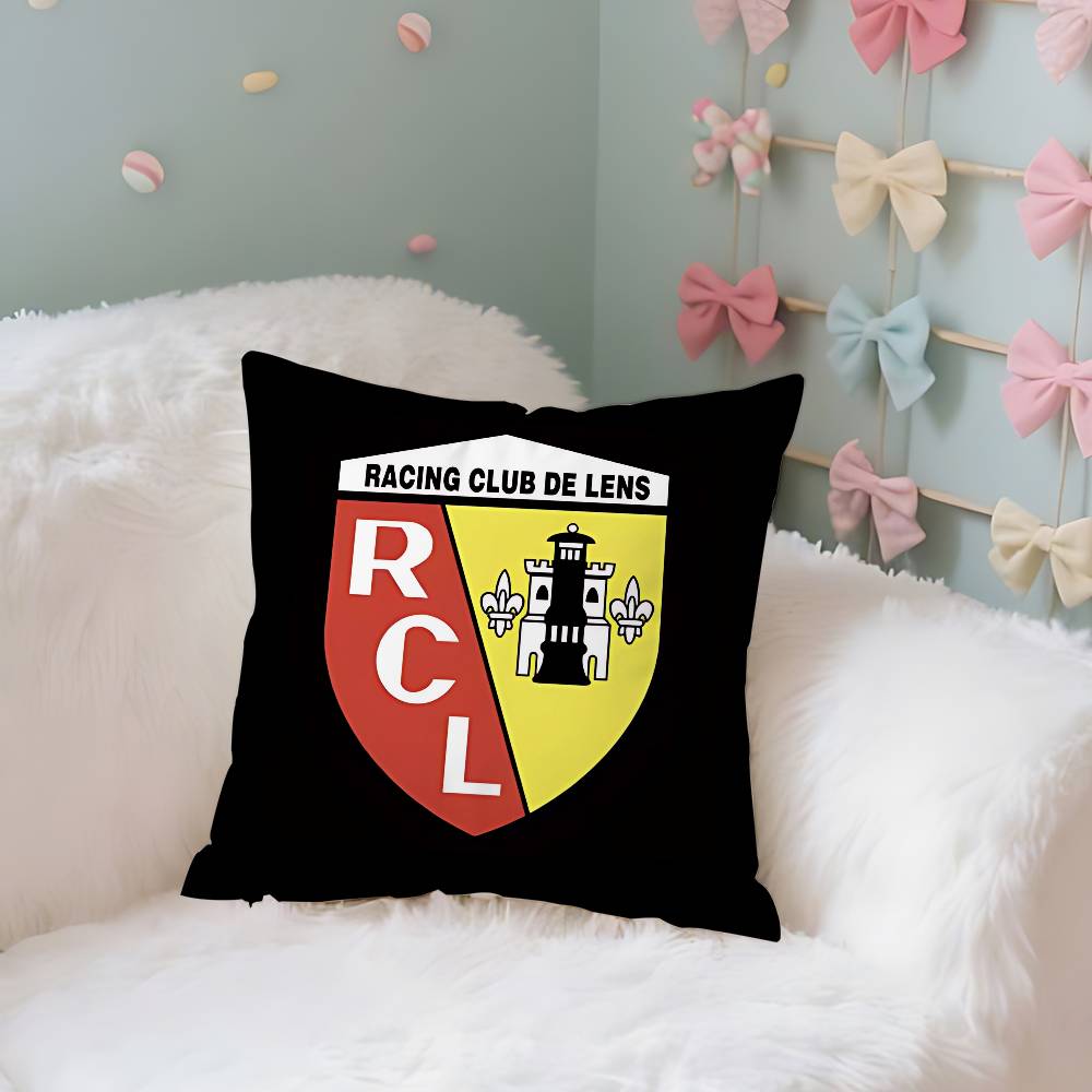 

France RC Lens Cushion Cover For Sofa Case Plush Fabric Soft Pillowcase Double Sided Print Cushion Cover Household Gifts 40x40CM(16x16in)