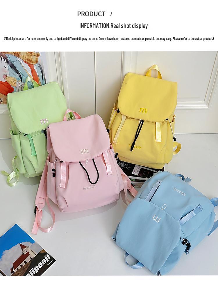 Korean Style Lightweight Backpack: Outdoor Travel, Shoulder Bag for Women, Japanese-Inspired Student School Bag