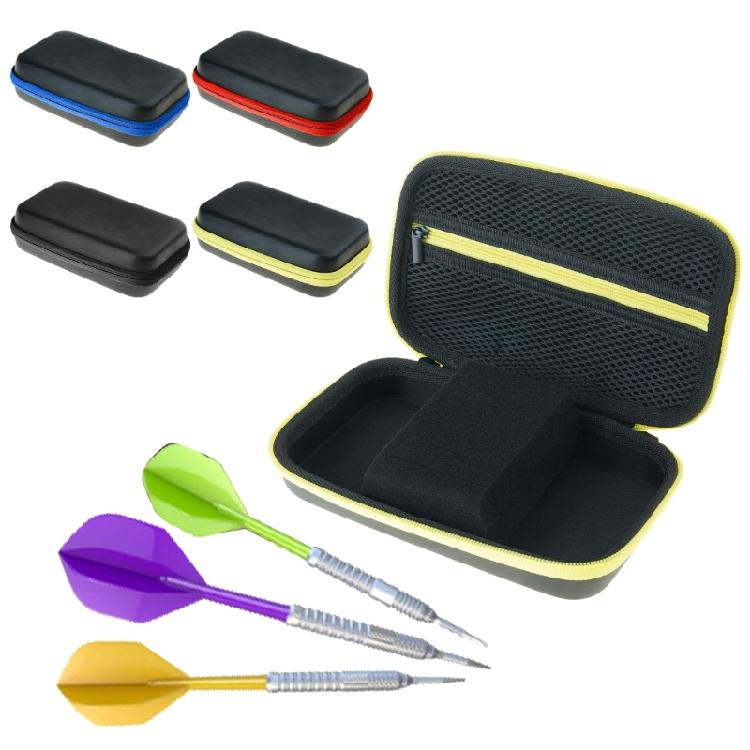 Borsa per freccette per punte morbide, aste e alette con chiusura a cerniera, Custodia rigida per freccette